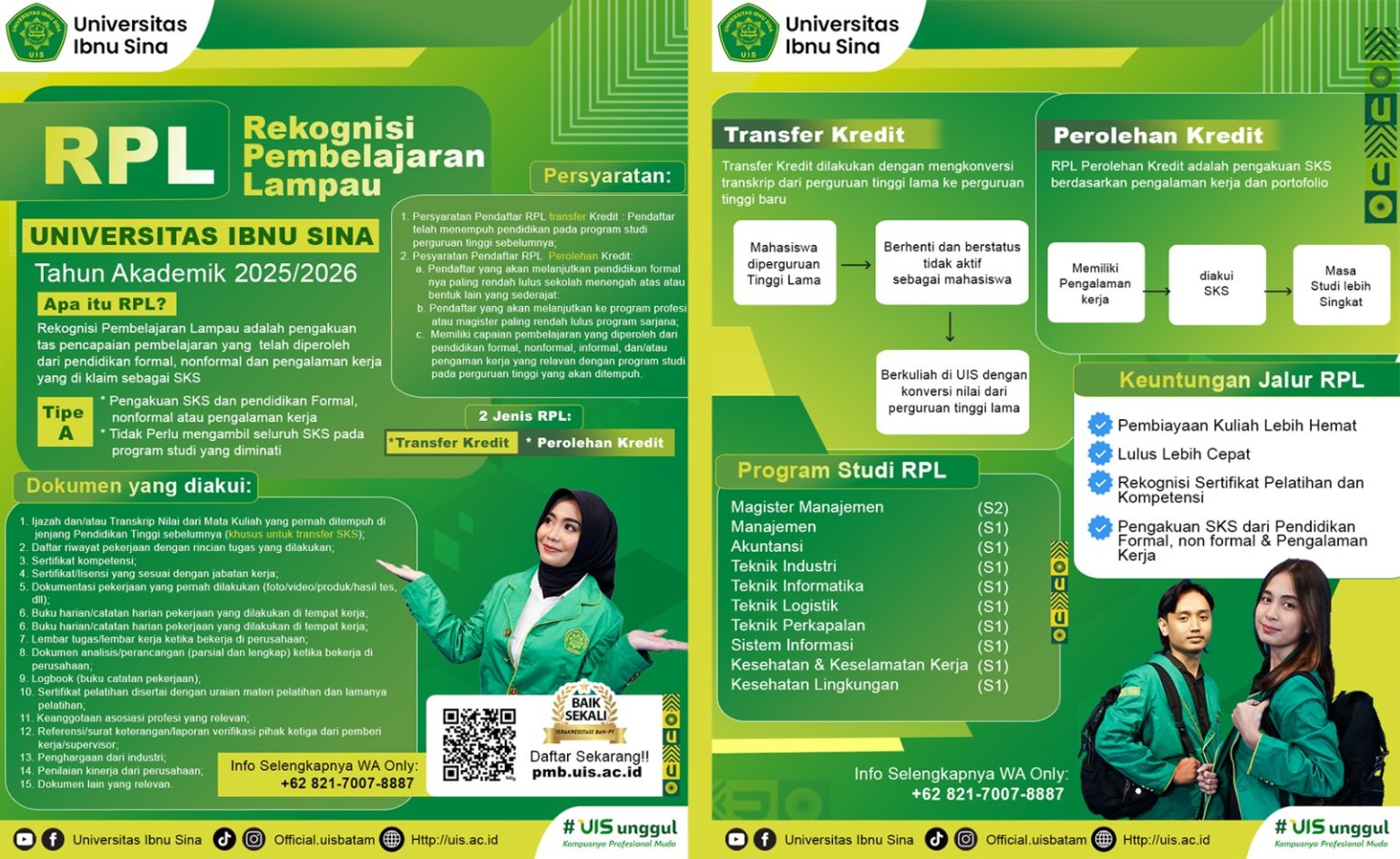 Program Studi Rpl Logo UIS : Pengalaman Kerja Dikonversi ke SKS, Mahasiswa Lebih Cepat Lulus ...