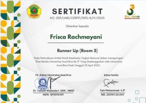 Artikel : Telemedicine untuk Kesejahteraan Antarkan Mahasiswa FIKES Jadi Juara Runner Up di Ajang Lomba Nasional