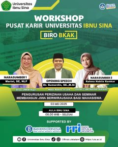 Workshop Pusat Karir UIS : Dorong Berwirausaha dan Siapkan Perizinan Usaha