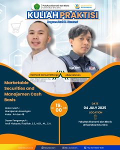 Fakultas Ekonomi dan Bisnis Universitas Ibnu Sina Gelar Kuliah Praktisi: Bahas Marketable Securities dan Manajemen Cash Basis